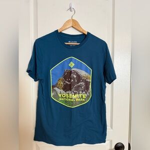 Columbia Teal Yosemite National Park Graphic Tee